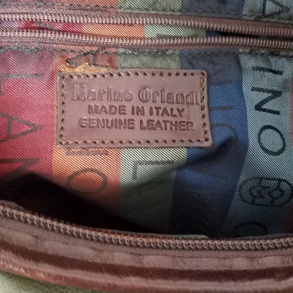 Large leather shoulder bag - Picture 5 of 6
